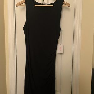 Good American sleeveless ruched dress